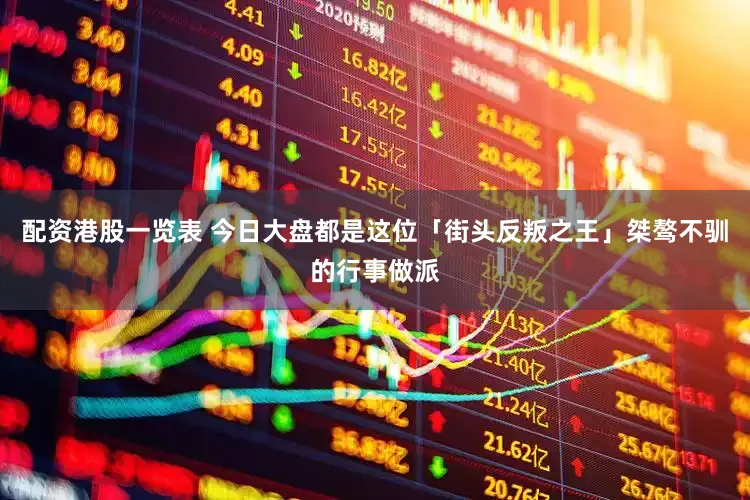 配资港股一览表 今日大盘都是这位「街头反叛之王」桀骜不驯的行事做派